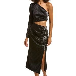 WAYF Ella cut out bow dress